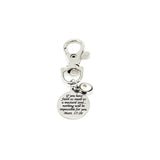 Genuine Mustard Seed Faith Clip On Charm With Scripture Engraving