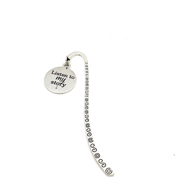 Listen To My Story Charm Bookmark, Telling My Story, Encouragement Gift, Story Of My Life, Reader Gift, New Beginnings, Starting Over
