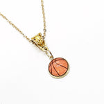 Basketball Pendant Necklace, Basketball Mom, Basketball Player, Basketball Son, Basketball Daughter, Mom Gift, Wife Gift Her, Sports Mom