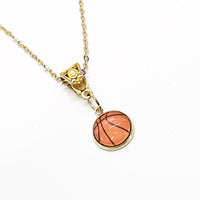 Basketball Pendant Necklace, Basketball Mom, Basketball Player, Basketball Son, Basketball Daughter, Mom Gift, Wife Gift Her, Sports Mom