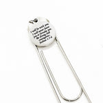 Be Strong And Courageous Charm Bookmark, Joshua 1 5 and 6, Scripture Bookmark, God Is With You, God Never Leaves You, Bible Verse, Faith