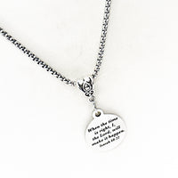When The Time Is Right The Lord Will Make It Happen Necklace, Isaiah 60 22, Scripture Jewelry, Faith Gifts, Wait On The Lord, God Will