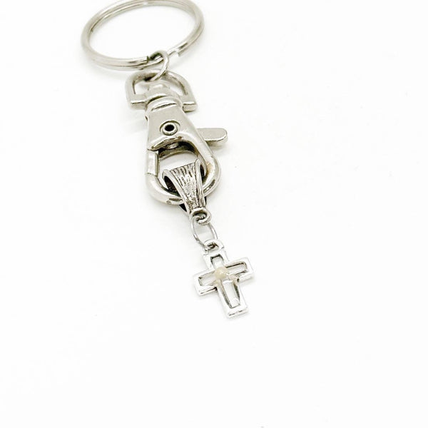 Mustard Seed Cross Charm Keychain, Matthew 17 20, Faith As Small As A Mustard Seed, Graduation, Bible Verse, Christian