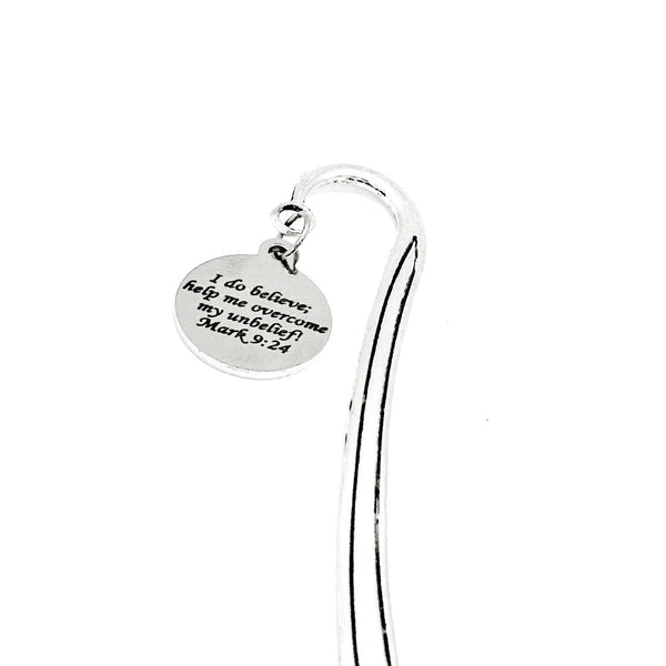 I Do Believe Help My Unbelief Charm Bookmark, Mark 9 24, Scripture Gift, Bible Bookmark, Christian Gift, Difficult Times, Belief And Doubt
