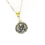 Saint Christopher Protect Me Pendant Necklace, Faith Jewelry, Patron Saint of Travelers, Wife Mom, Daughter, Catholic Saints