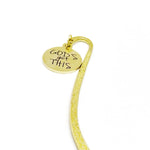 God’s God This Goldtone Charm Bookmark, Small Bookmark, Faith Gift, Christian Belief, Believe In God, Difficult Times Gifts