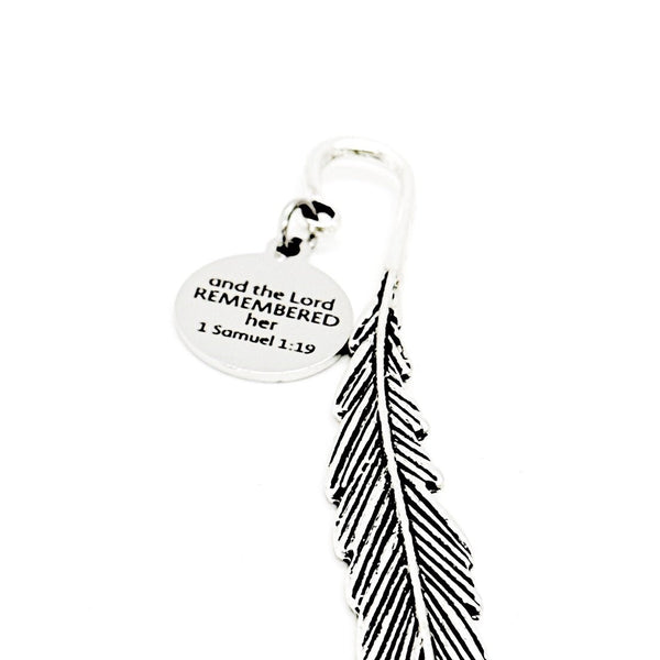 And The Lord Remembered Her Charm Bookmark, Trying To Conceive, Infertility Prayers, 1 Samuel 1 19, Praying For A Baby Scripture Gift