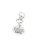 I Love Cats Clip On Charm, Binary Code, Computer Nerd, Computer Programming, Programmer, Cats And Computers, Bag Charm, Backpack Charm