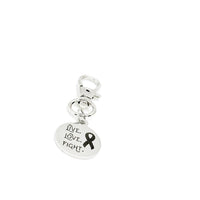 Live Love Fight Clip On Charm, Cancer Awareness, Clip On Charm, Keychain Charm, Cancer Survivor Gift, Fighting Cancer Gift