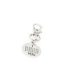 I Love You Clip On Charm, Binary Code, Computer Nerd, CS College Student, New Job, Programming, Developer, Bag Charm, Backpack Charm