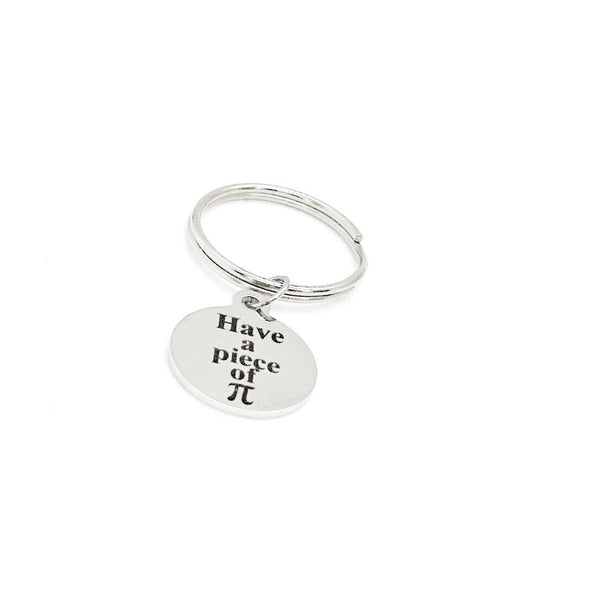 Have A Piece Of Pi Charm Keychain, Piece Of Pie, Math Gifts, Mathematician, Math Lover, Math Teacher, Math Student, Greek Letter Pi