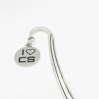 I Love Computer Science Charm Bookmark, I Heart CS, I Love CS, Programmer Gift, Tech Nerd Gift, Student Gift, Son Gift, Daughter Gift