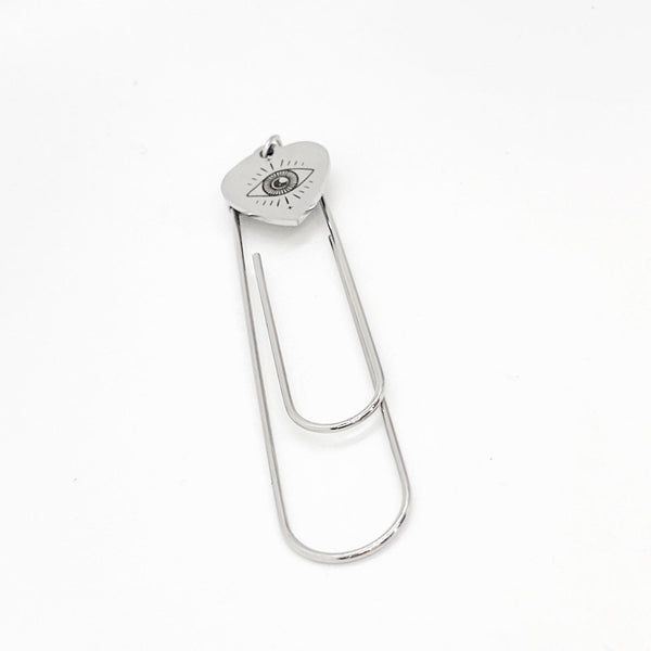 Celestial Eye Charm Paperclip Bookmark, Watchful Eye, Watching Over You,Gods Eye, Protection Gift, Gift For Her, Helix Nebula