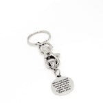 When My Heart Is Overwhelmed Lead Me To The Rock Charm Keychain, Psalm 61 2, Scripture Gift, Sympathy Gift, Friend Gift, Jesus Is My Rock