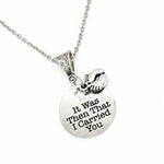 It Was Then That I Carried You Necklace, Footprints Scripture Jewelry, Faith, Bible Verse Quote, Gift For Her, Daughter, Baptism, Wife