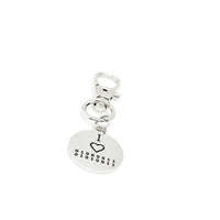 I Love CS Clip On Charm, Binary Code, Computer Science, College Student, New Job, Programming, Developer, Bag Charm, Backpack Charm