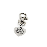 He Heals The Broken Hearted Clip On Charm, Psalm 147 3, Scripture Quote, Bible Verse, Faith Gift, Difficult Times, Sympathy Gift, Friend