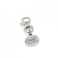 Think Happy Thoughts Clip On Charm, Positive Mindset, Positivity, Affirmation Gifts, Daughter, Wife, Gift For Her, Granddaughter, Be Happy