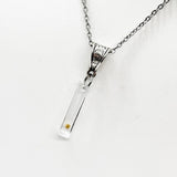 Mustard Seed Faith Necklace Stainless Steel Link Chain Resin Bar Pendant Christian Jewelry Inspired By Matthew 17 20 By JKCE Designs