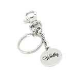 Worthy Charm Keychain, You Are Worthy, Gift For Her, Gift For Him, Motivating Word, Encouraging Words, Son, Daughter, Husband, Wife
