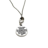Our Lady of Lourdes Pendant Necklace, Saint Bernadette Prayer Medal, Catholic Gifts, Patron Saint of Bodily Ills Sick People, Asthmatics