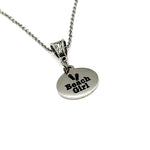 Beach Girl Pendant Necklace, Friend Gift, Wife Gift, Mom, Daughter, Girls Trip, Love The Beach Gift For Her, Beach Jewelry, Summer Jewelry