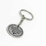 To My Granddaughter I Love You Charm Key Chain, Granddaughter Gift, Granddaughter Birthday, Going to College, New Car Gift, Graduation Gift