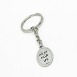 Patron Saint Prayer Gifts, Saint Gerome Charm Key Chain, Patron Saint Of Bible Scholars, Catholic, Librarians, School Children, Students