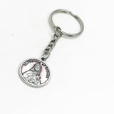 Patron Saint Prayer Gifts, Saint Therese of Lisieux Charm Key Chain, Saint Of Missionaries, Terminal Illnesses, Orphans, Homeless, Aviators