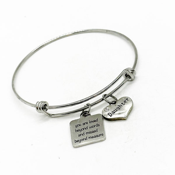 You Are Loved Beyond Words And Missed Beyond Measure Bracelet, Sympathy Gift, Loss Of Loved One, Family Member, Remembering Lost Loves