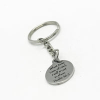 When I Am Afraid I Put My Trust In Thee Key Chain, Faith, Psalm 56 3, Scripture Quote Keychain, Bible Verse, Believer Gift, Baptism Gift