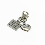 You Are Loved Beyond Words And Missed Beyond Measure Clip On Charm, Sympathy Gift, Loss Of Loved One, Family Member, Remembering Loves