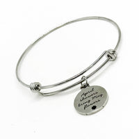 April Showers Bring May Flowers Charm Bracelet, Difficulties, Difficult Times, Gift For Her, Friend Gift, Sympathy, Better Days To Come