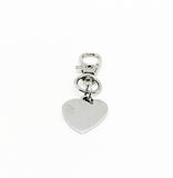 Customizable Heart Clip On Charm, Customization Request, Key Chain, Backpack Charm, Your Message, Customized Gifts, Purse Charm, Your Text