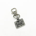 Don't Believe Everything You Think Clip On Charm, Motivating Her, Encouraging Him, Key Chain, Bag Charm, Motivational, Encouragement, Friend