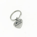 I Love My Sheltie Charm Keychain, Sheltie Owner, Gift For Her, Gift For Him, Mom, Dad, Daughter, Son, Sheltie Baby, New Dog, Pet Adoption