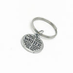 Writer Words Charm Key Chain, Aspiring Author, Literature Lover, English Teacher, Gift For Her, Gift For Him, Love To Write, Writing Teacher
