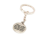 I Have Called You By Name You Are Mine Isaiah 43 1 Rose Goldtone Charm Key Chain, Faith Gift, Baptism Gift, Salvation Gift, Christian Gift