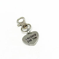 I Wished For You Clip On Charm, Gift For Her, Daughter, Wife, Bag Charm, Gift For Him, Husband, Boyfriend Gift, Girlfriend, Son, Love Gift