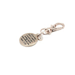 Mustard Seed Rose Goldtone Clip On Charm, Matthew 17 20 Charm, Clip On Charm, Purse Charm, Key Chain Charm, Christian Gifts, Scripture Gifts