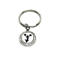 Cheerleader Charm Key Chain, Team Mom Gifts, Senior Mom Gift, Wife Gift, Mom Gift, Gift For Her, Cheer Mom, Cheer Squad, Daughter, Pep Squad