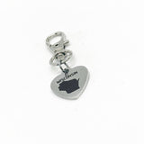My Home State Clip ON Charm, Planner Gift, My Heart Is In My Home State, Remembering Home, Home State Pride, My Heart Is In, Moving Away