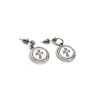 Cross Charm Earrings, Believer Gift, Christian Faith Jewelry, Bible Study, Prayer Partner, Daughter Gift, Granddaughter, Baptism Gifts