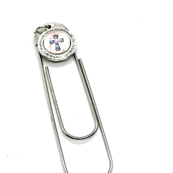 Cross Charm Bookmark, Bible Bookmark, Baptism Gift, Sunday School, Christian, Believer, Faith Gifts, Confirmation Gift, Reader Gift