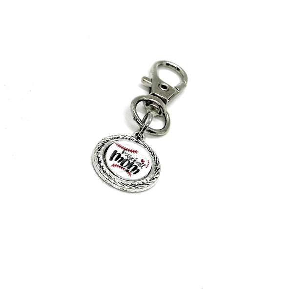 Baseball Mom Clip On Bag Charm, Love My Baseball Player, Gift For Her, Team Mom Gifts, Mothers Day, Gift For Her, Wife Gift, Friend Gift