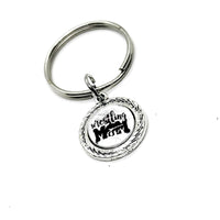 Wrestling Mom Charm Key Chain, Team Mom Gifts, Senior Mom Gift, Wife Gift, Mom Gift, Gift For Her, Proud of my Wrestler, Wrestling Son