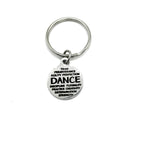 Dance Words Charm Key Chain, Dancer Gifts, Daughter Gift, Dance Team, Dance Squad, Gift For Her, Dance Instructor, Dance Key Ring, Dancing