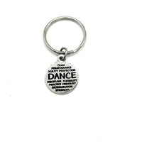 Dance Words Charm Key Chain, Dancer Gifts, Daughter Gift, Dance Team, Dance Squad, Gift For Her, Dance Instructor, Dance Key Ring, Dancing