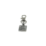 Not Older Wiser Clip On Charm, Bag Charm, Birthday Gift, Purse Charm, Keychain Charm, Retirement Gift, Gift For Her, Gift For Him