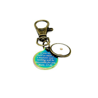 Antique Bronze Mustard Seed Scripture Clip On Charm, Key Chain Charm, Purse Charm, Matthew 17 20, Mustard Seed Faith Gifts, Believer Gift